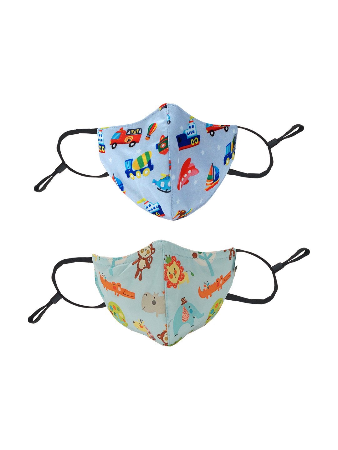 CHICCO COMFYPRO FACE MASK 3-6Y 2PC-CARS JUNGLE